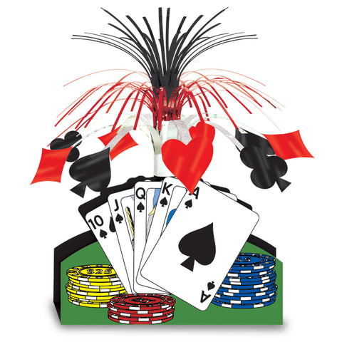 Playing Card Centerpiece, Size 13"
