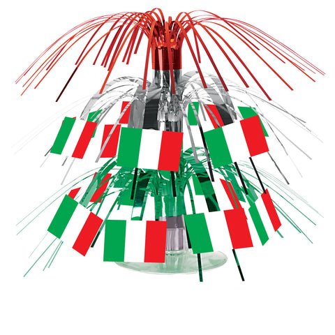 Italian Flag Mini Cascade Centerpiece, Size 7½"