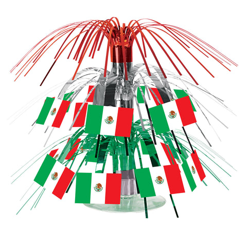 Mexican Flag Mini Cascade Centerpiece, Size 7½"