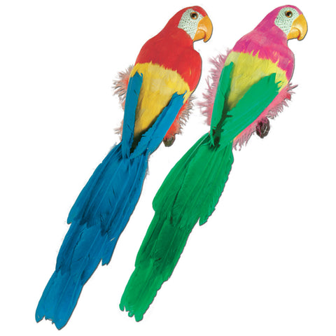 Feathered Parrots, Size 20"