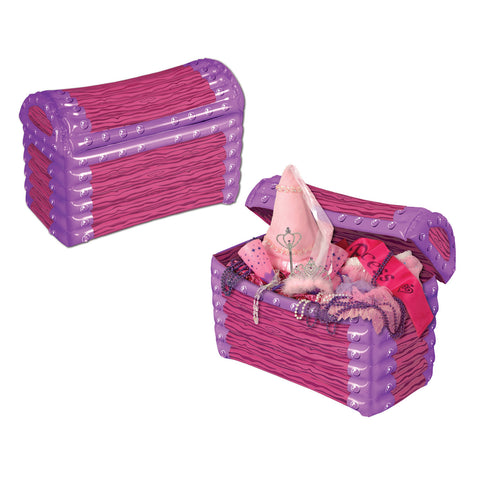 Inflatable Princess TreasureChest Cooler, Size 24"W x 17"H