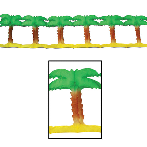 Palm Tree Garland, Size 8¾" x 12'