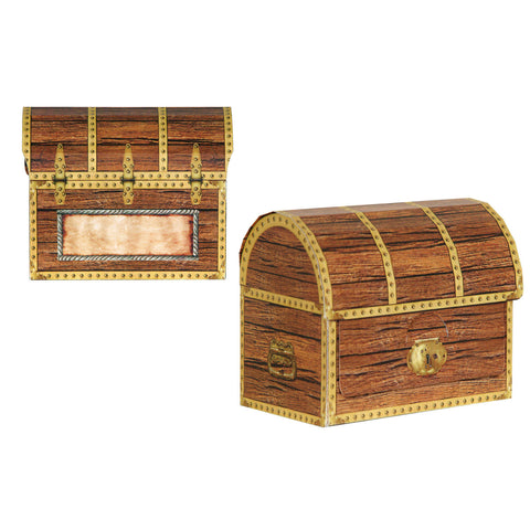 Pirate Treasure Chest Favor Boxes, Size 3½" x 4¼"