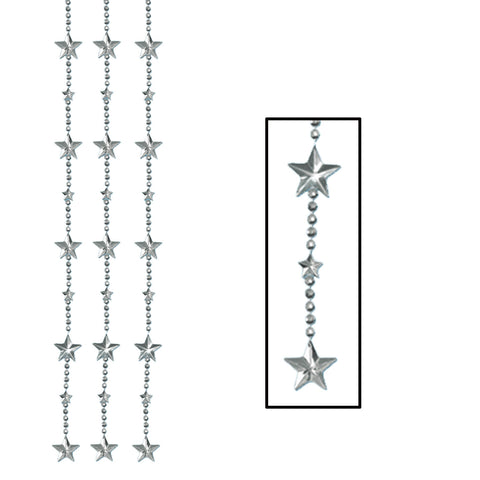Metallic Star Bead Curtain, Size 6' 6" x 24"