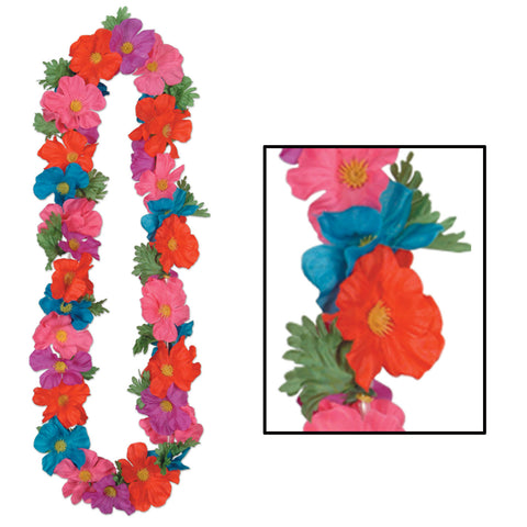 Silk 'N Petals Tropical Lei, Size 48"