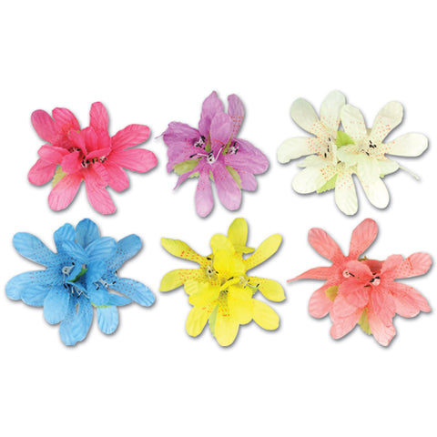 Tiger Lily Hair Clips
