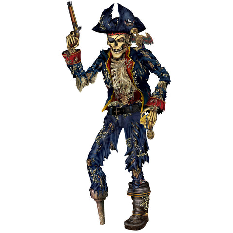 Jointed Pirate Skeleton, Size 6'