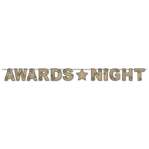 Glittered Awards Night Streamer, Size 8½" x 9'