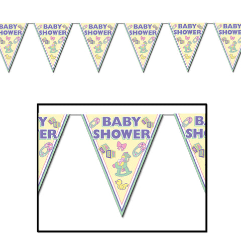 Cuddle-Time Pennant Banner, Size 11" x 12'