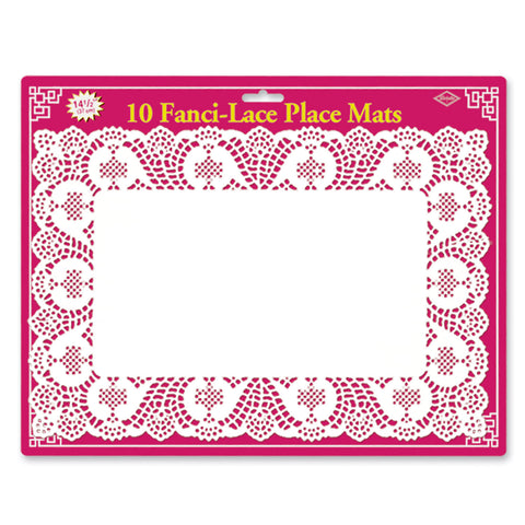 Fanci-Lace White Bond Place Mats, Size 10" x 14½"
