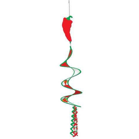 Chili Pepper Wind-Spinner, Size 3' 6"
