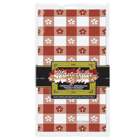 Gingham Tablecover, Size 54" x 108"