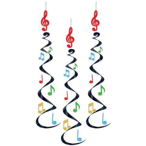 Musical Notes Whirls, Size 30"