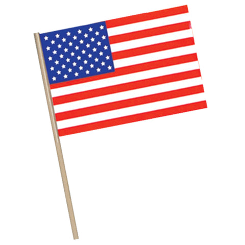 American Flag - Plastic, Size 4" x 6"