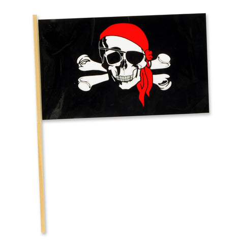 Pirate Flag - Plastic, Size 4" x 6"