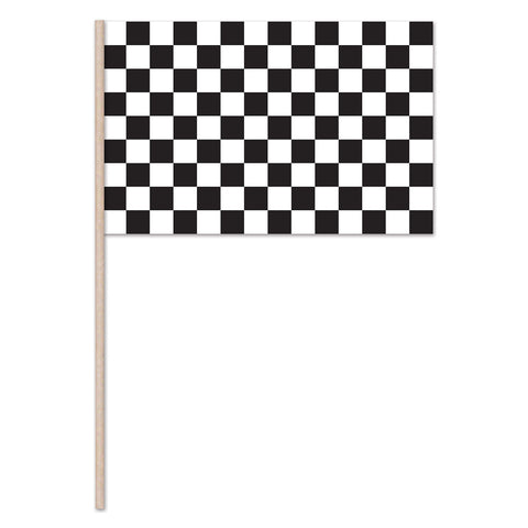Checkered Flag - Plastic, Size 11" x 17"