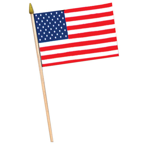 American Flag - Rayon, Size 4" x 6"