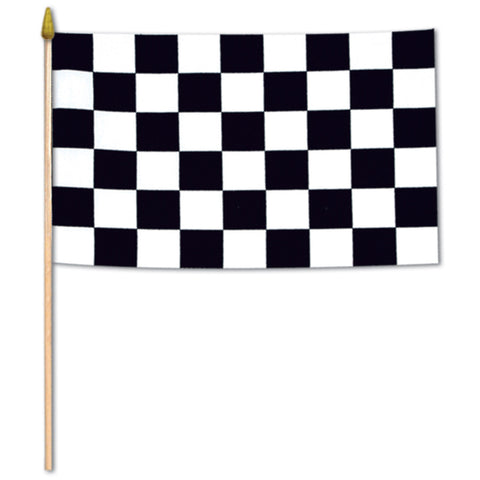 Checkered Flag - Rayon, Size 4" x 6"