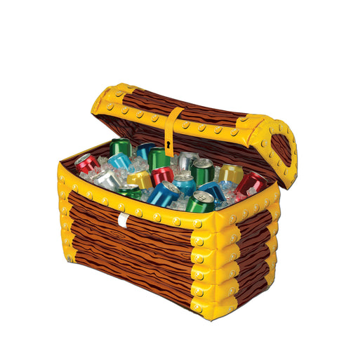 Inflatable Treasure Chest Cooler, Size 24"W x 17"H
