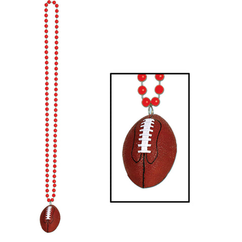 Collares w/Football Medallion, Size 33"