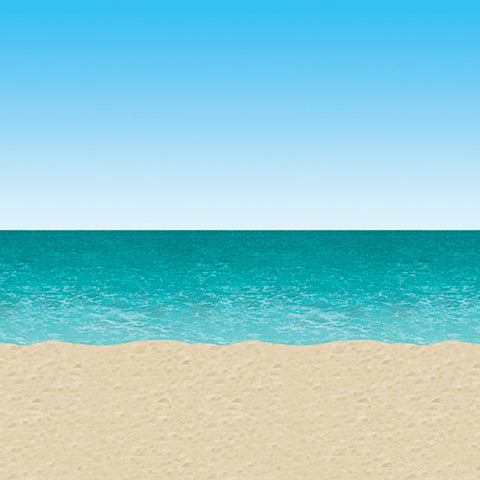 Ocean & Beach Backdrop, Size 4' x 30'