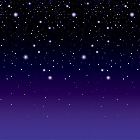 Starry Night Backdrop, Size 4' x 30'