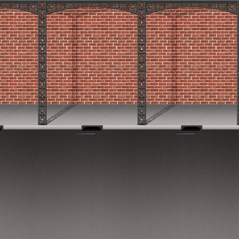 Mardi Gras Brick Wall & Street Backdrop, Size 4' x 30'