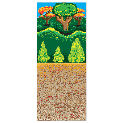 Forest 8-Bit Backdrop, Size 4' x 30'