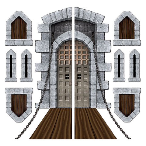 Castle Door & Window Props, Size 16"-5' 4"
