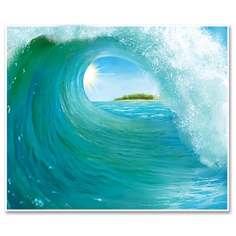 Surf Wave Insta-Mural, Size 5' x 6'