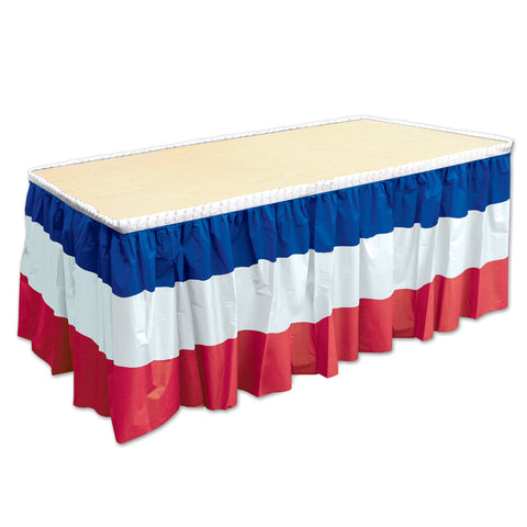 Patriotic Table Skirting, Size 29" x 14'