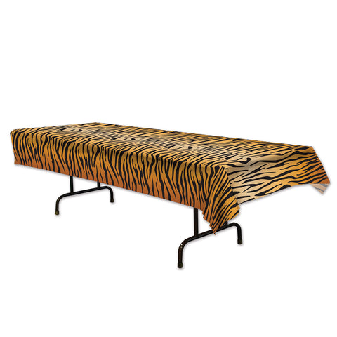 Tiger Print Tablecover, Size 54" x 108"