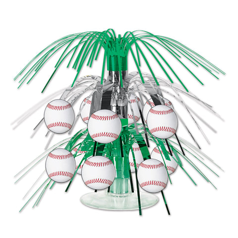 Baseball Mini Cascade Centerpiece, Size 7½"