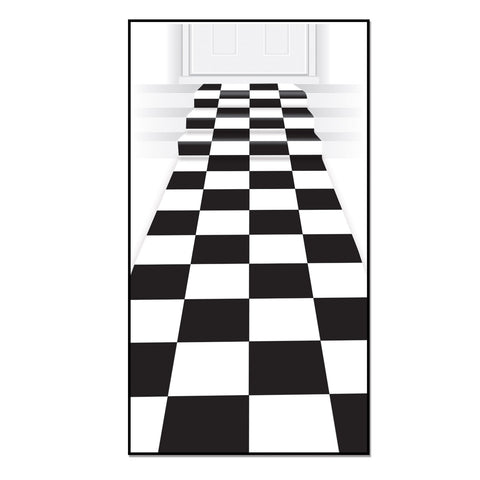 Checkered Runner, Size 24" x 10'
