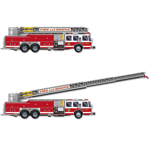 Fire Truck w/Jointed Ladder, Size 5'