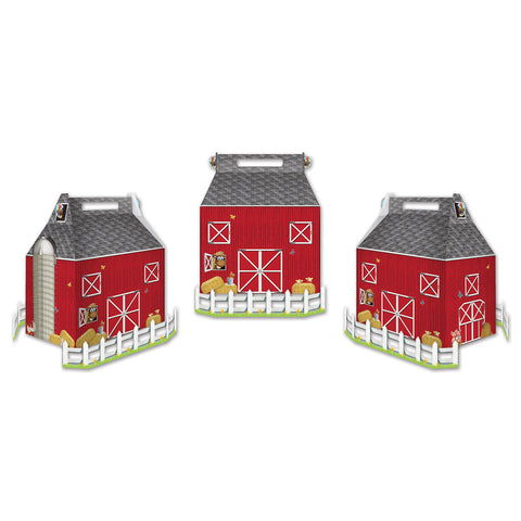 Barn Favor Boxes, Size 3" x 5¼"