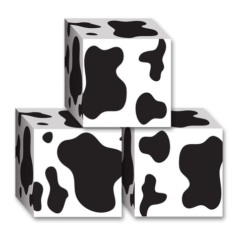 Cow Print Favor Boxes, Size 3¼" x 3¼"