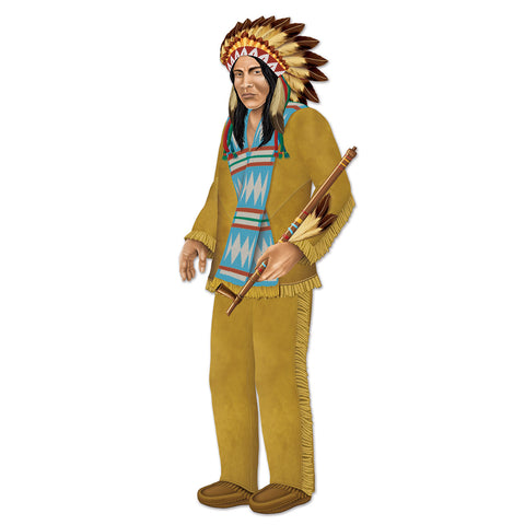 Jointed Native American Chief, Size 3' 1½"