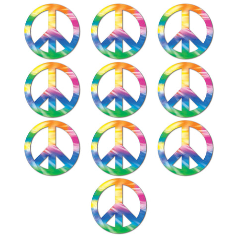 Mini Peace Sign Recortes, Size 4½"