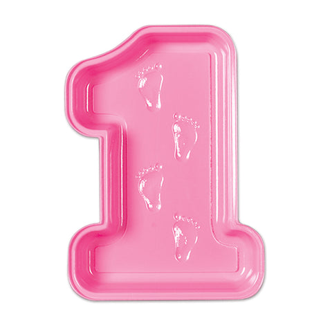 Plastic Baby's 1st Birthday Tray, Size 13½"