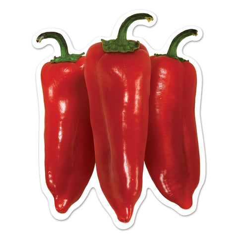 Mini Chili Pepper Recortes, Size 4½"