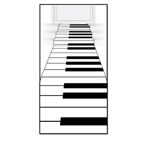 Piano Keyboard Runner, Size 24" x 10'