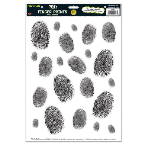 Fingerprints Peel 'N Place, Size 12" x 17" Sh