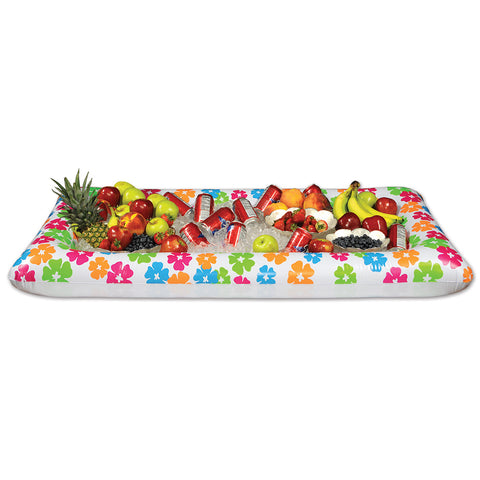 Inflatable Luau Buffet Cooler, Size 28"W x 4' 5¾"L