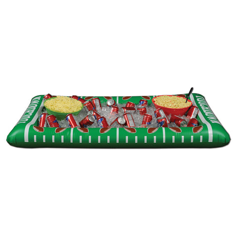 Inflatable Football Buffet Cooler, Size 28"W x 4' 5¾"L