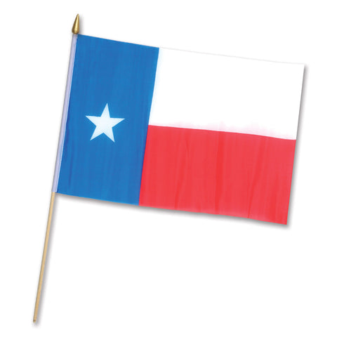 Texas Flag - Rayon, Size 11" x 18"