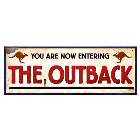 Outback Sign, Size 8" x 22"
