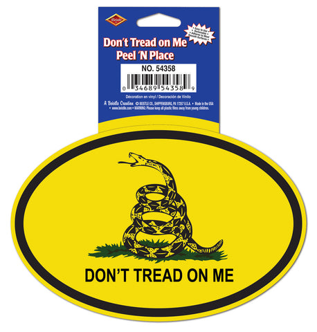 Don'T Tread On Me Peel 'N Place, Size 6" Sh
