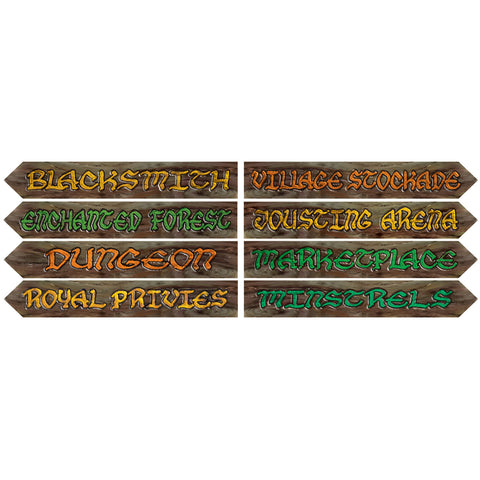 Medieval Street Sign Recortes, Size 3¾" x 23¾"