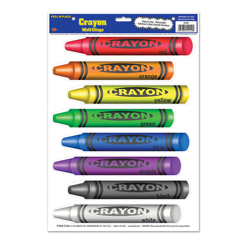 Crayons Peel 'N Place, Size 12" x 17" Sh